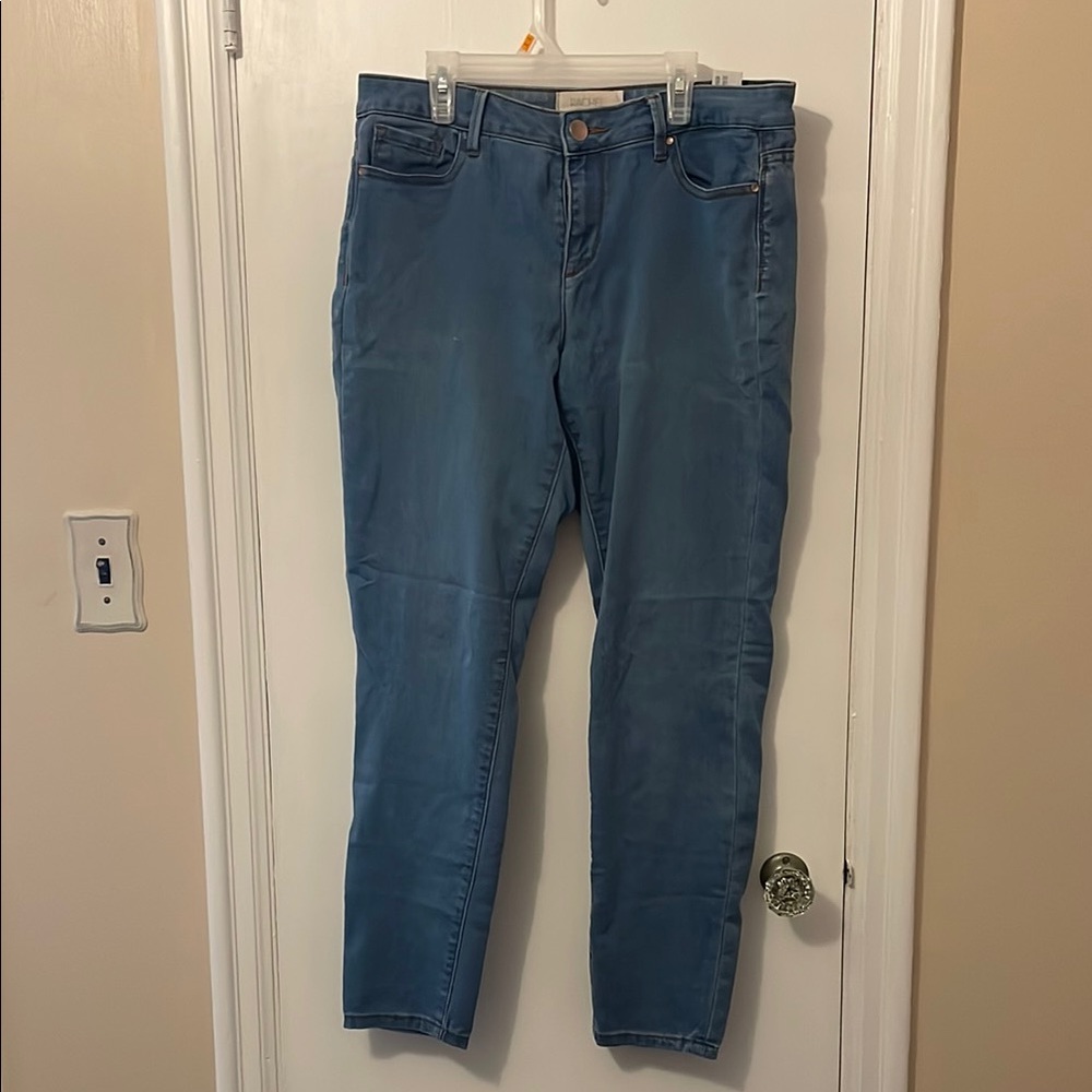 Blue Denim Med/Low Rise Jeggings